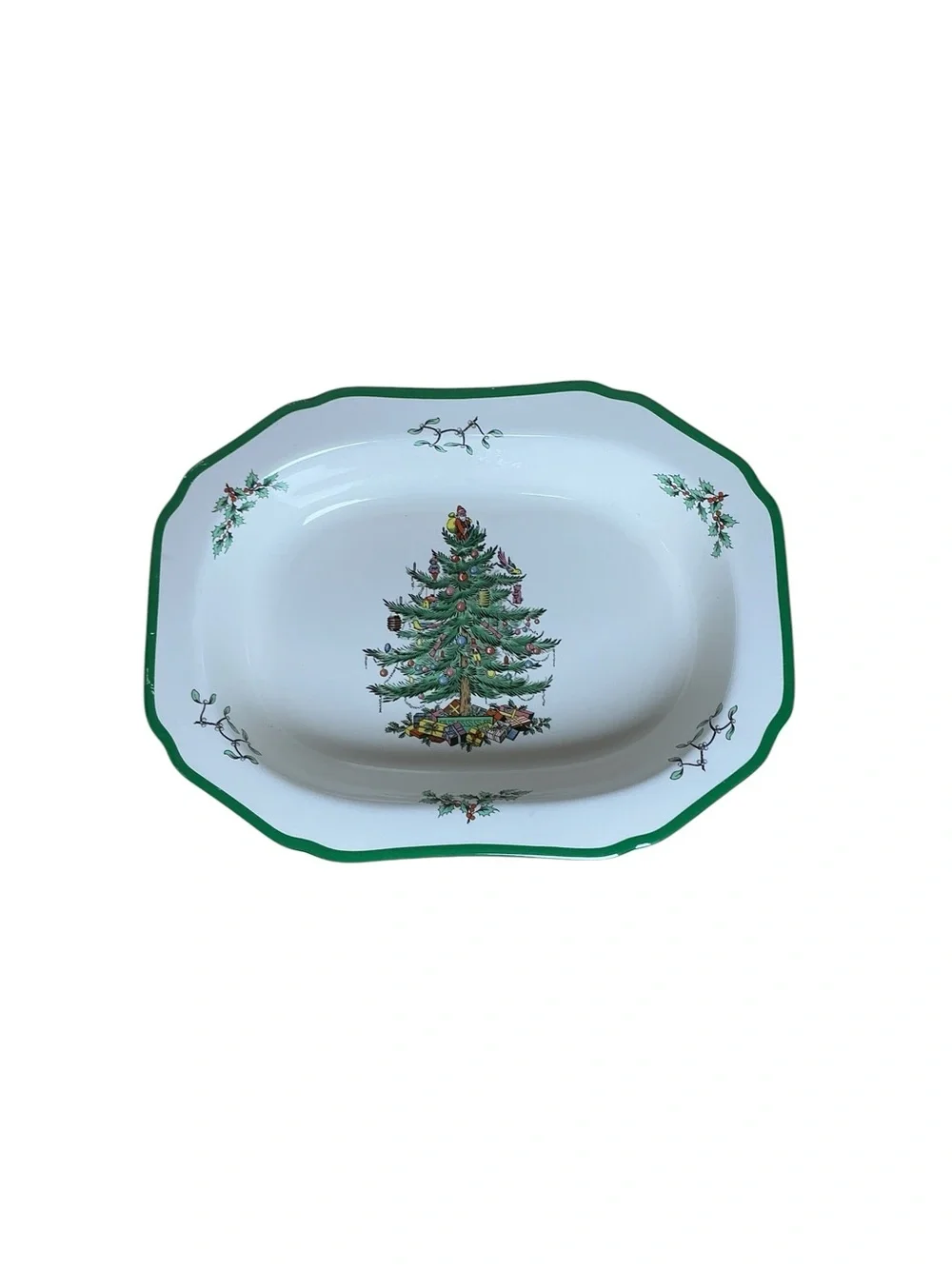 Spode Christmas Tree Serve Dish 11 x 8.5 S3324 R